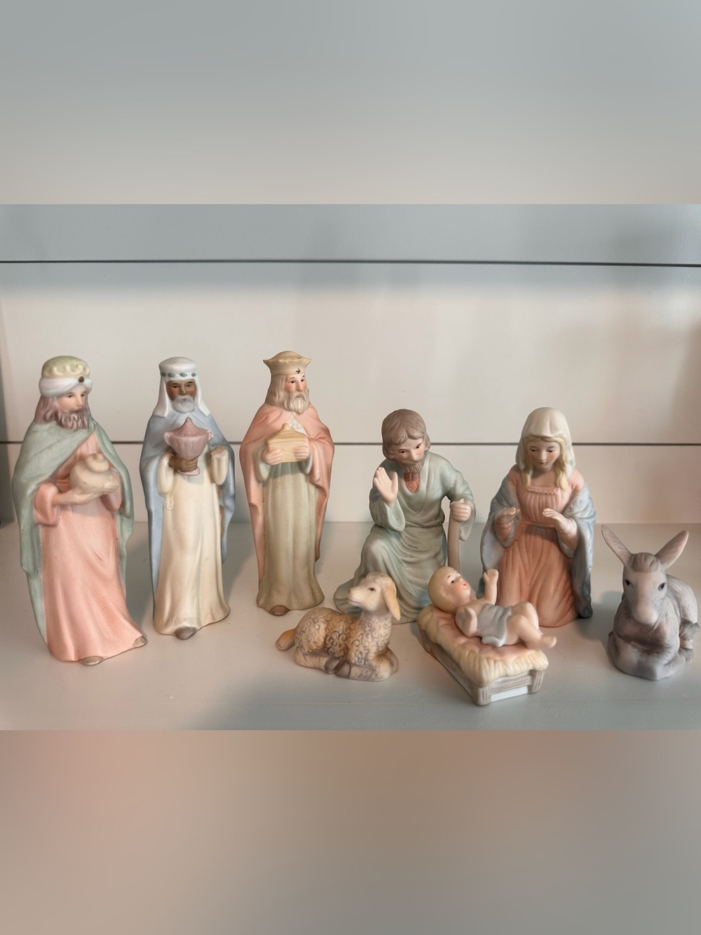 Vintage Lefton Porcelain Nativity Figurine “the Christopher Collection”